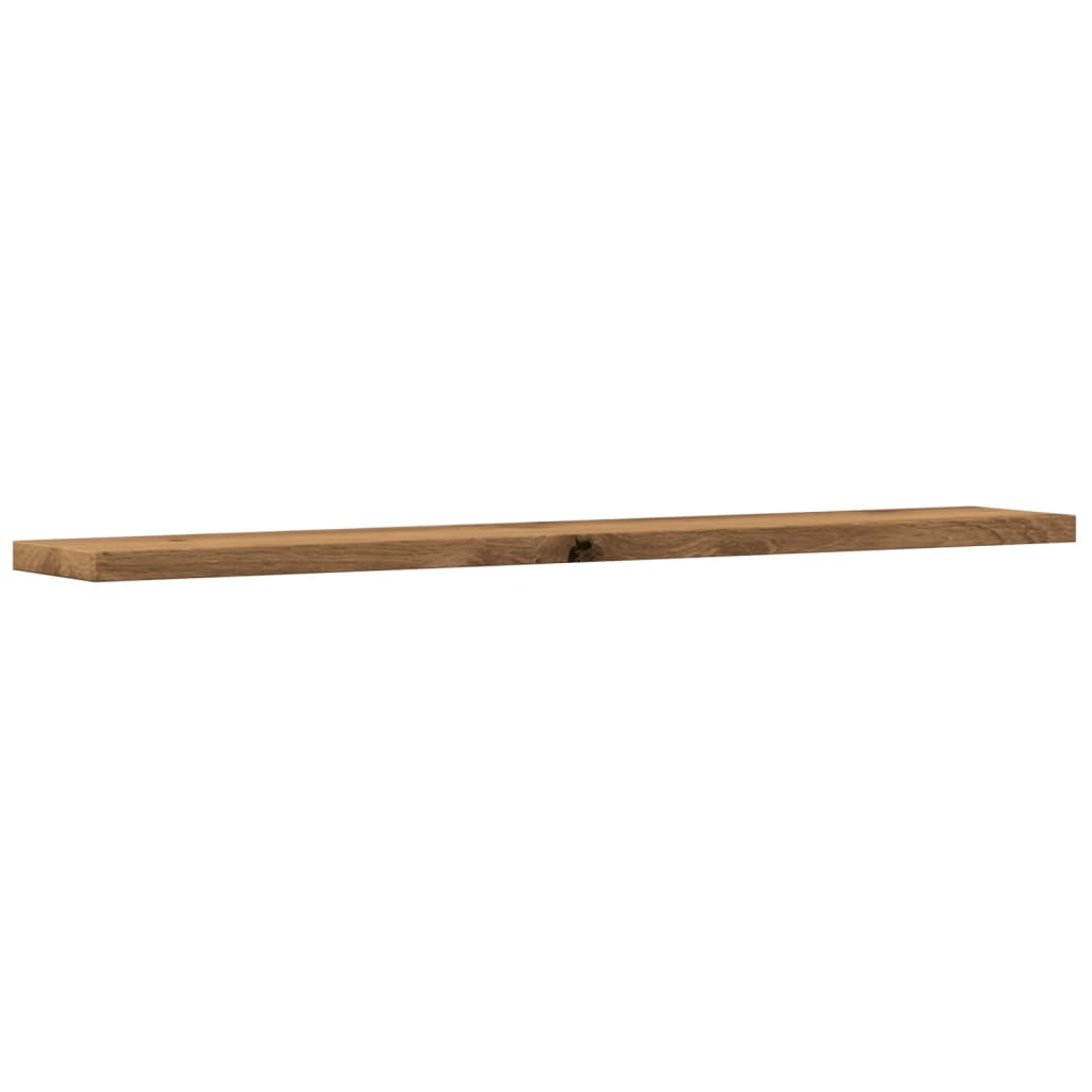 Rafturi De Perete, 4 Buc., Stejar Artizanal, 60X20X1,5 Cm, Lemn