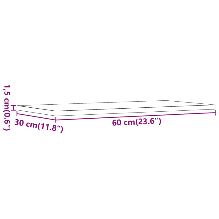 Rafturi Perete 4 Buc., Lemn Vechi, 60X30X1,5 Cm, Lemn Prelucrat