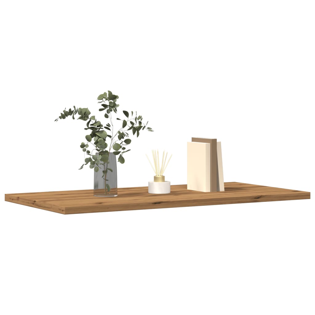 Rafturi De Perete, 4 Buc., Stejar Artizanal, 60X30X1,5 Cm, Lemn