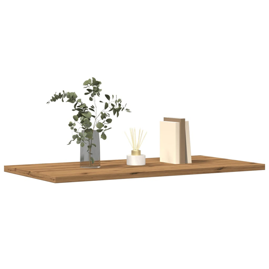 Rafturi De Perete, 4 Buc., Stejar Artizanal, 60X30X1,5 Cm, Lemn