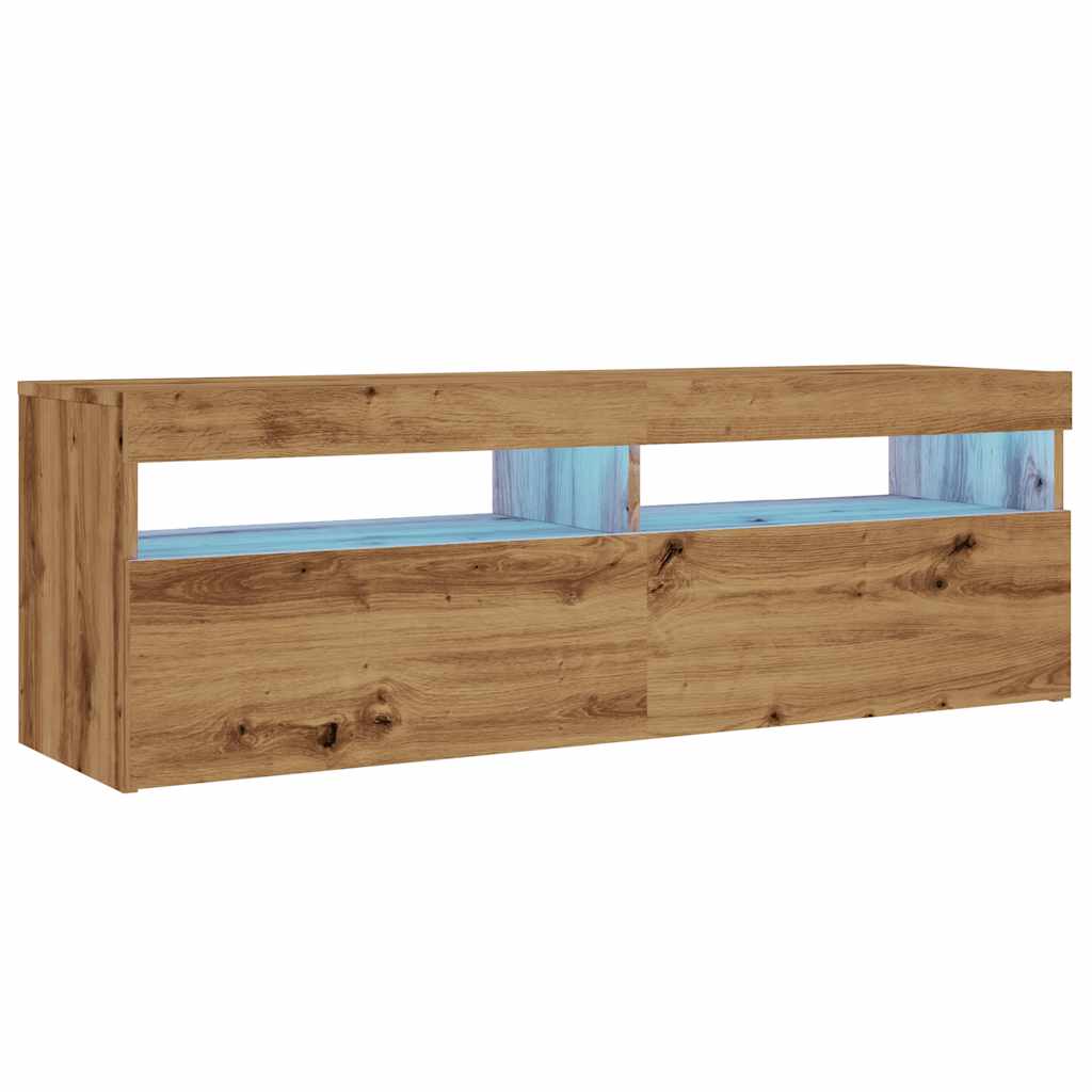 Dulap Tv Cu Led 120X35X40 Cm Lemn Prelucrat