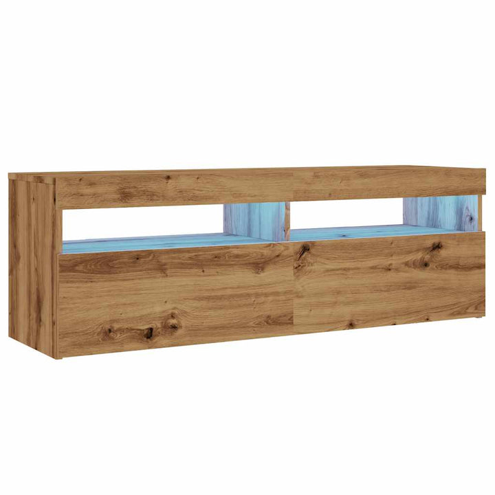 Dulap Tv Cu Led 120X35X40 Cm Lemn Prelucrat