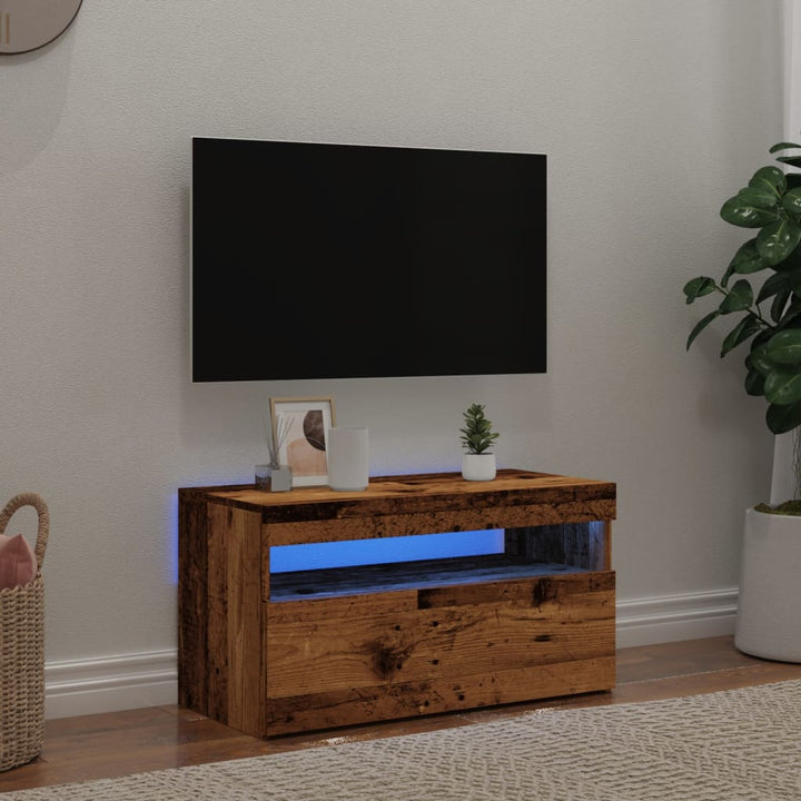 Dulap Tv Cu Led 120X35X40 Cm Lemn Prelucrat