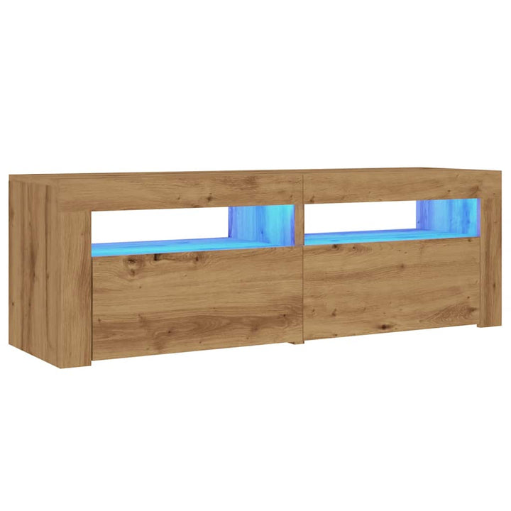 Dulap Tv Cu Led 120X35X40 Cm Lemn Prelucrat