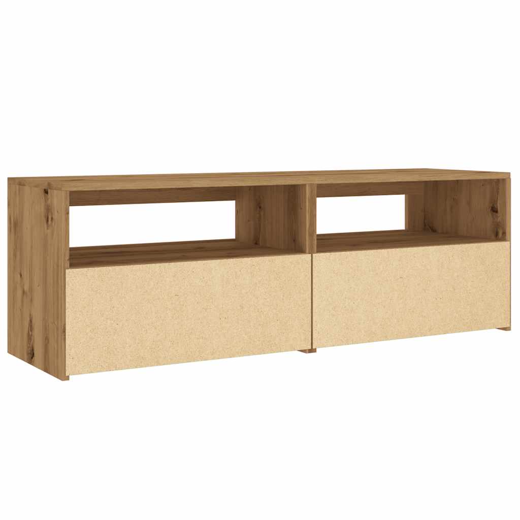 Dulap Tv Cu Led 120X35X40 Cm Lemn Prelucrat