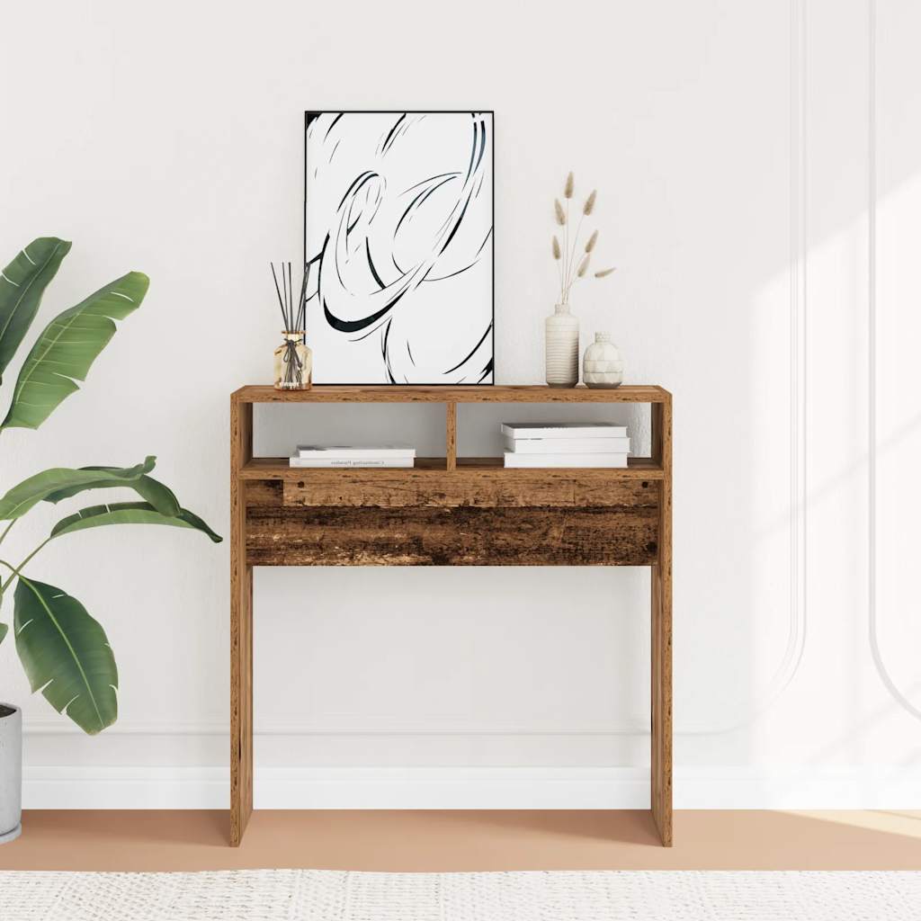 Măsuță Consolă, Gri Sonoma, 78X30X80 Cm, Lemn Prelucrat