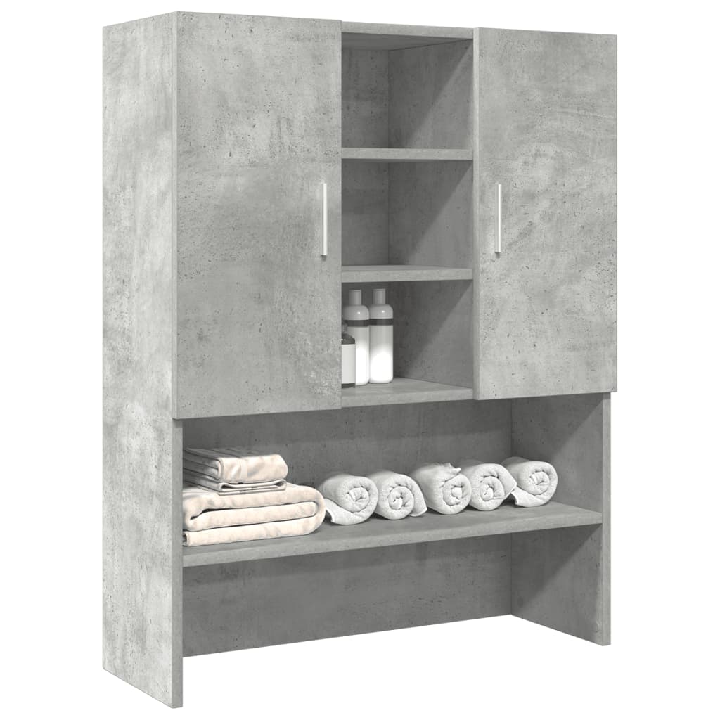 Dulap Mașină De Spălat, Gri Beton, 70,5X25,5X90 Cm