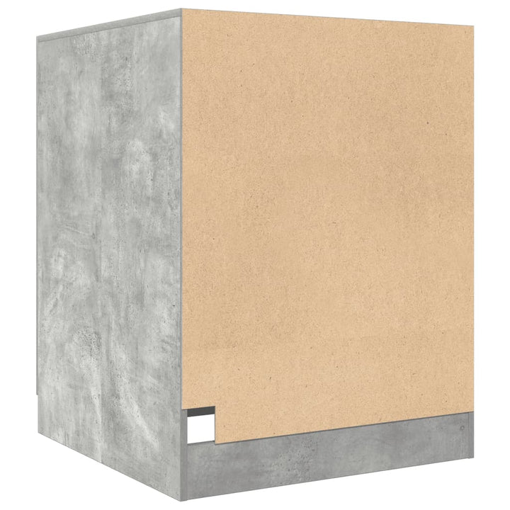 Dulap Mașină De Spălat, Gri Beton, 70,5X71,5X91,5 Cm