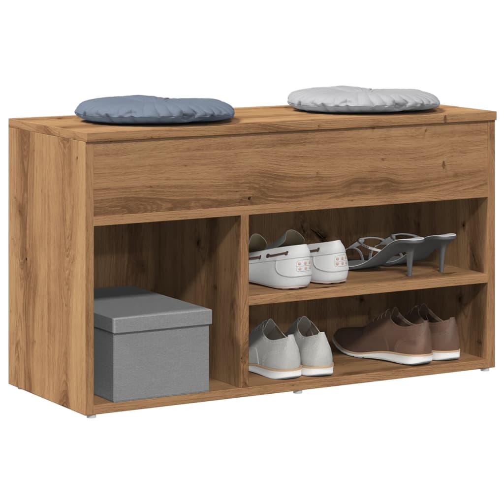 Bancă Pentru Pantofi Stejar Sonoma 80X30X45 Cm Lemn Prelucrat