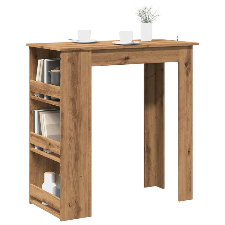 Masă Bar Cu Raft De Depozitare 102X50X103,5 Cm