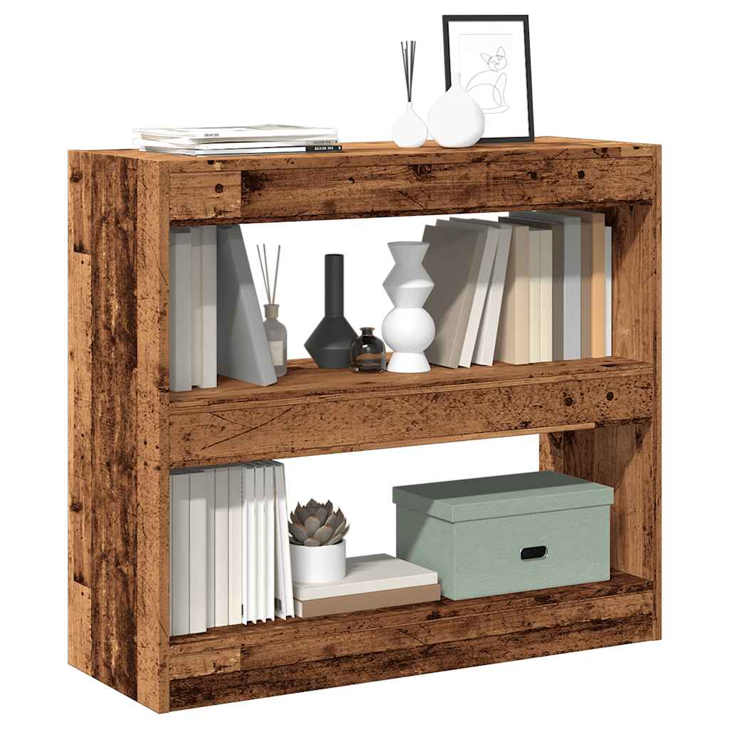 Bibliotecă/Separator Cameră, Alb Extralucios, 80X30X96 Cm, Pal
