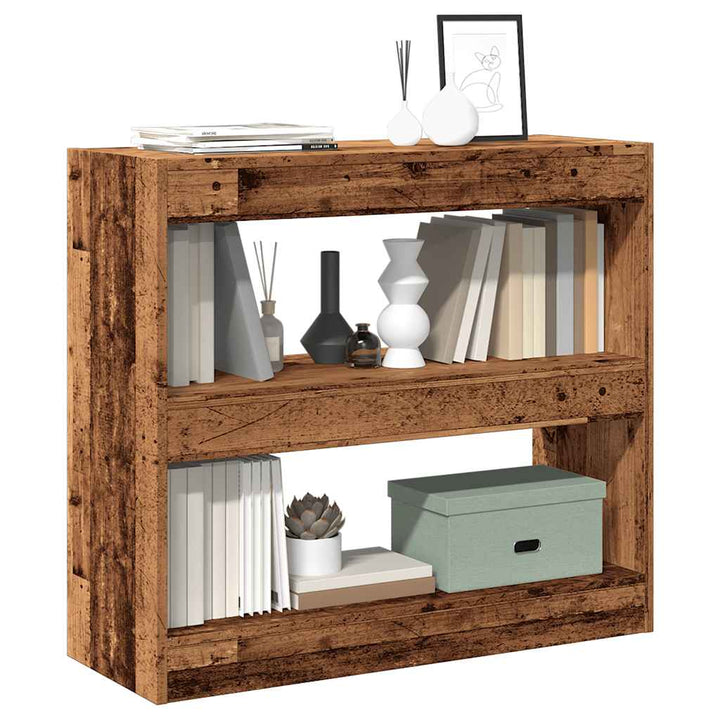 Bibliotecă/Separator Cameră, Alb Extralucios, 80X30X96 Cm, Pal