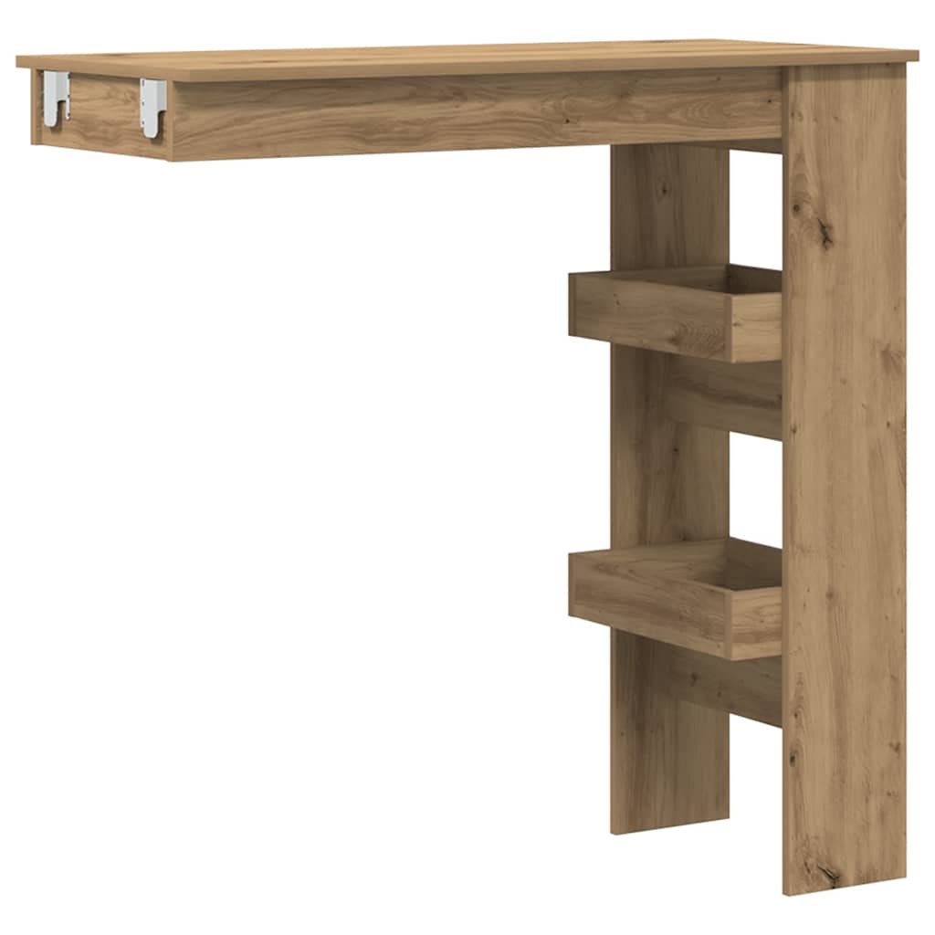 Masă Bar Perete 102X45X103,5 Cm Lemn Compozit