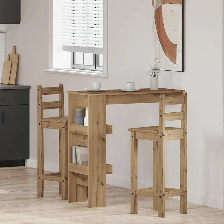Masă Bar Perete 102X45X103,5 Cm Lemn Compozit