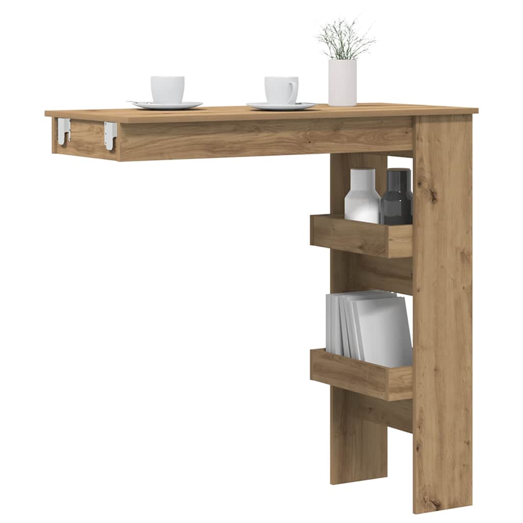 Masă Bar Perete 102X45X103,5 Cm Lemn Compozit