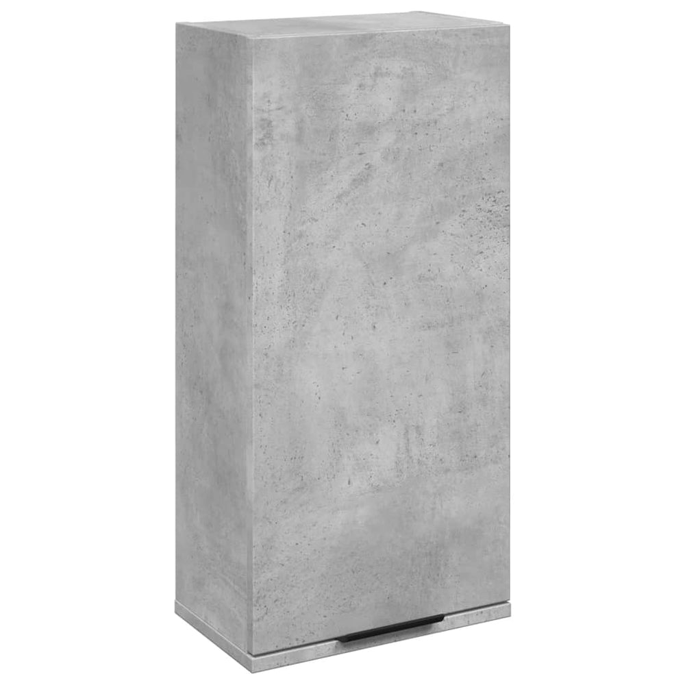 Dulap De Baie Montat Pe Perete, Gri Beton, 32X20X67 Cm
