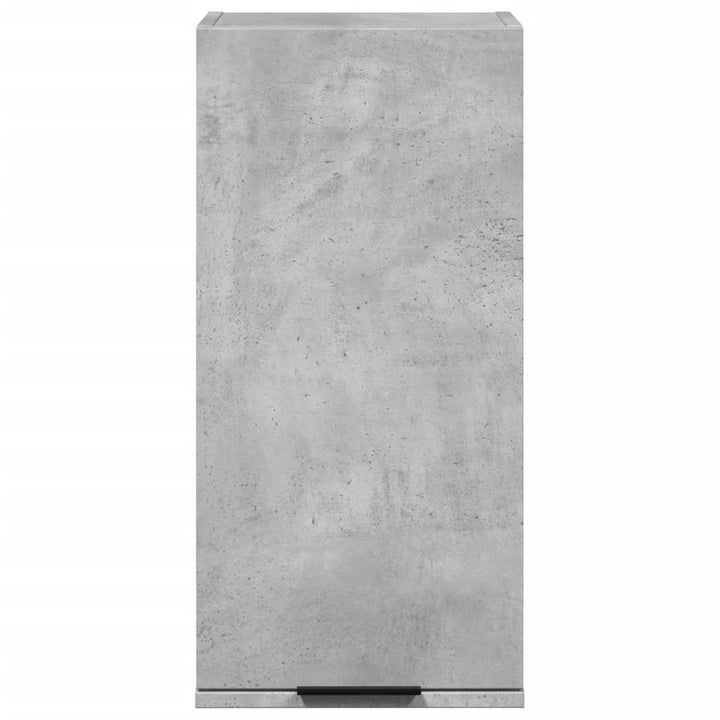 Dulap De Baie Montat Pe Perete, Gri Beton, 32X20X67 Cm