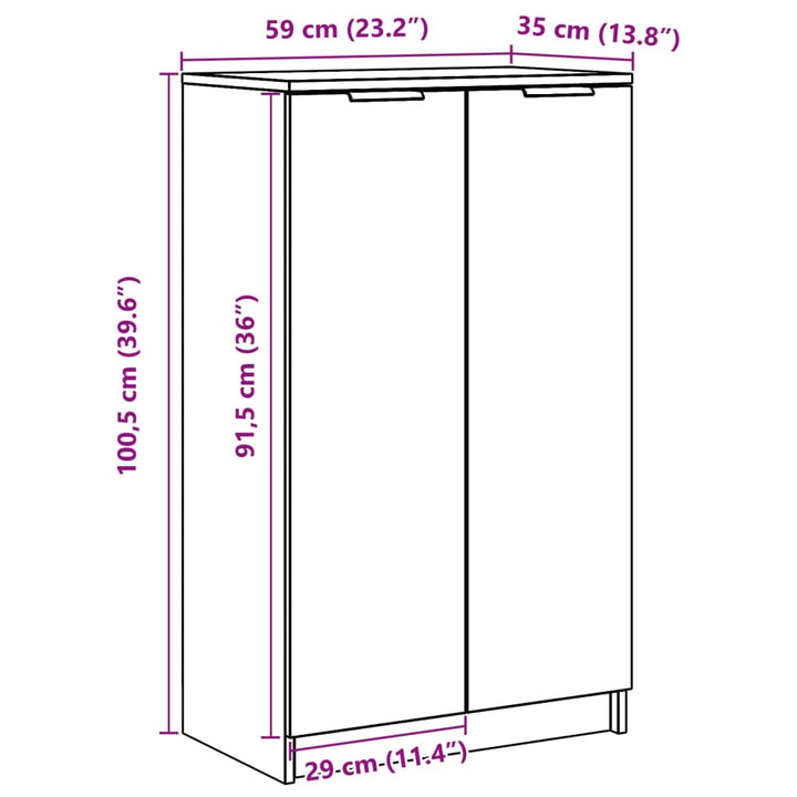 Pantofar, , 59X35X100,5 Cm, Lemn Prelucrat