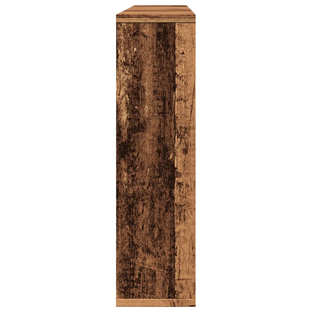 Dulap Cu Oglindă Și Led Lemn Vechi 76X15X55 Cm, Lemn Prelucrat