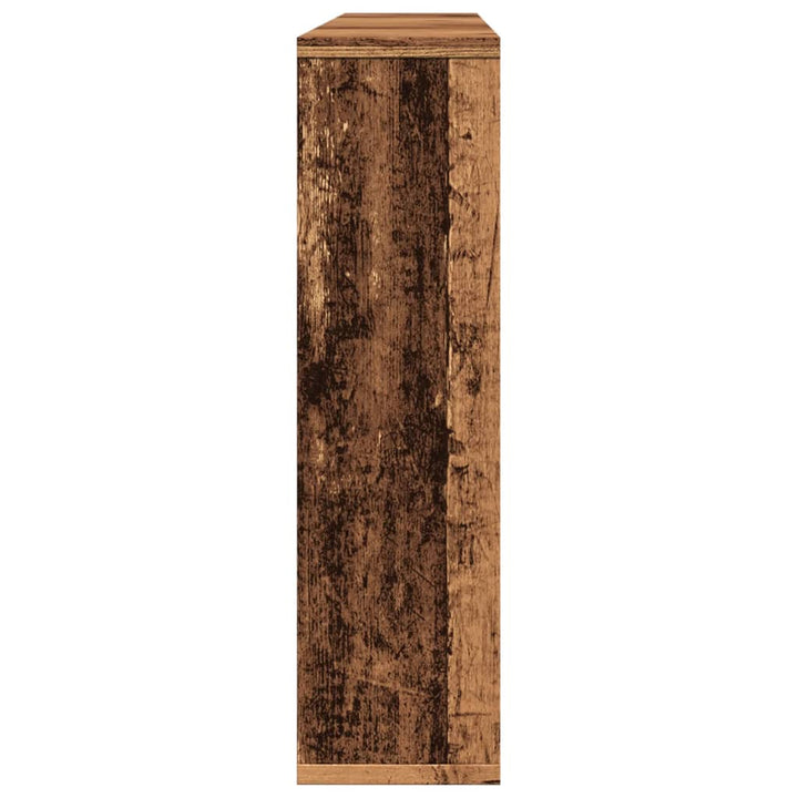 Dulap Cu Oglindă Și Led Lemn Vechi 76X15X55 Cm, Lemn Prelucrat