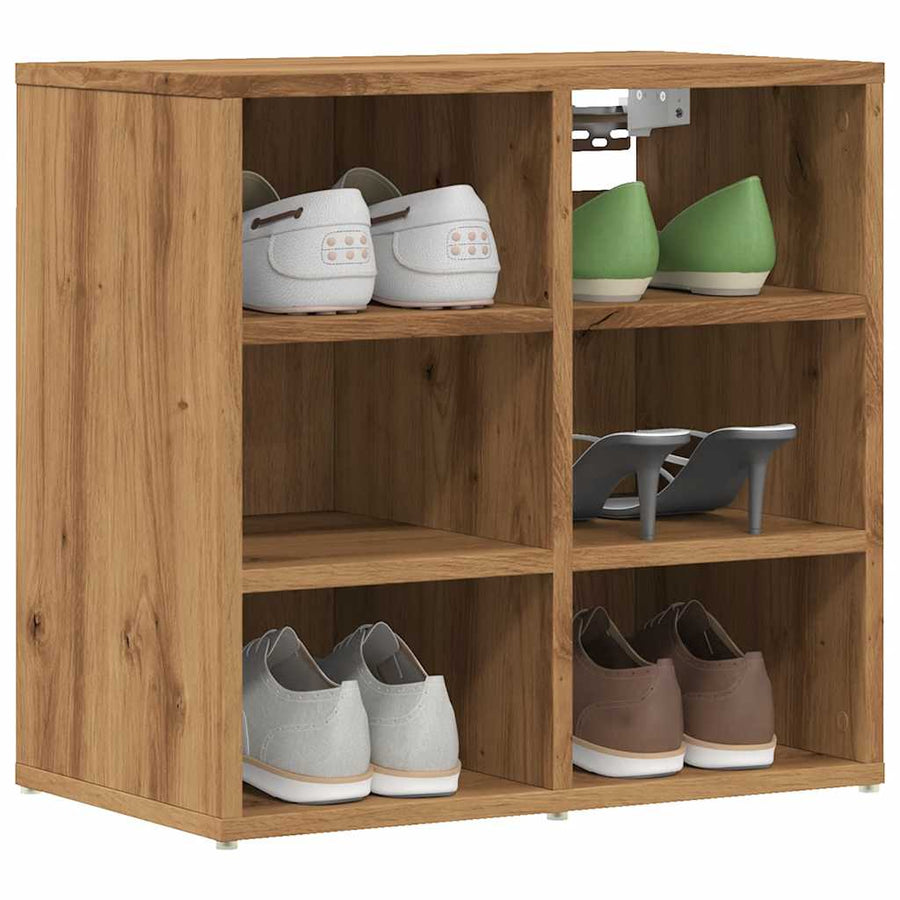 Dulapuri Pantofi 2 Buc Stejar Artizanal 52X30X50 Cm