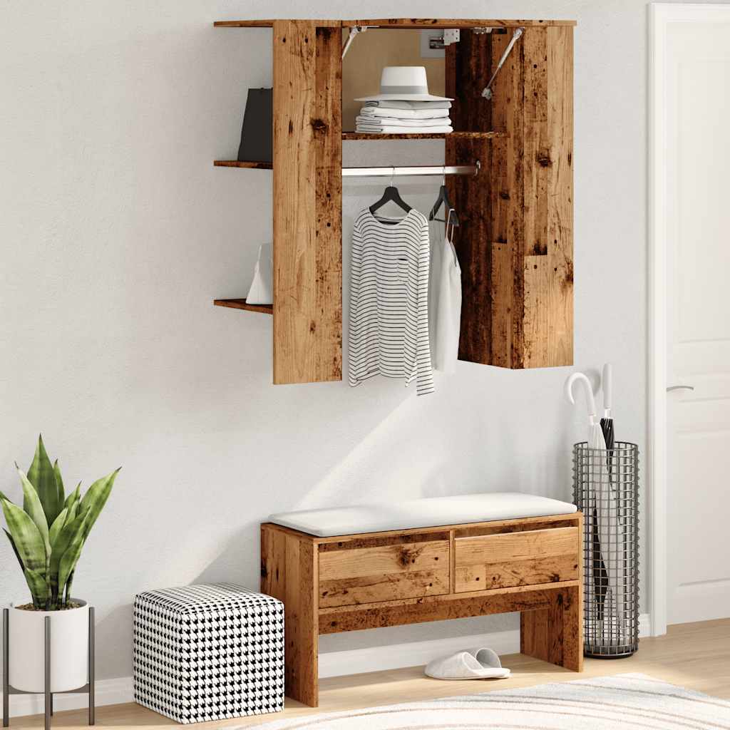 Dulap Pentru Hol Lemn Vechi 97,5X37X99 Cm Lemn Prelucrat