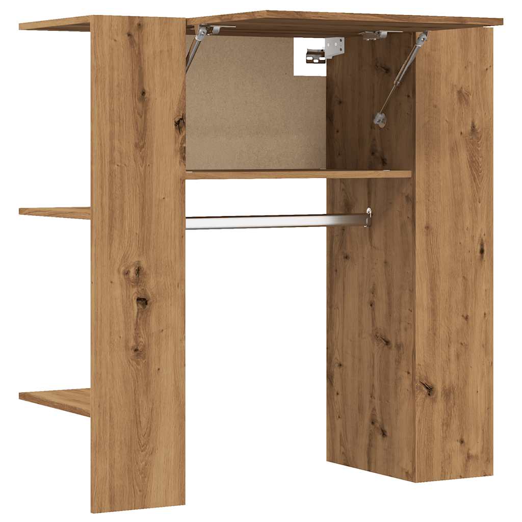 Dulap Pentru Hol Stejar Artizanal 97,5X37X99 Cm Lemn Prelucrat