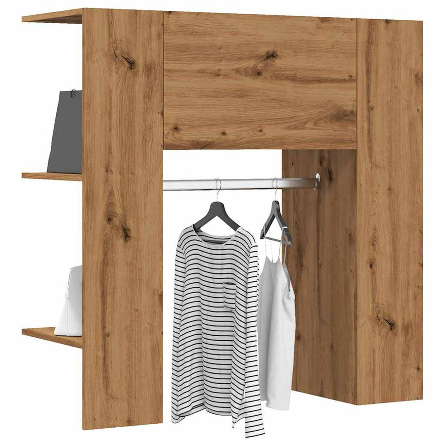 Dulap Pentru Hol Stejar Artizanal 97,5X37X99 Cm Lemn Prelucrat
