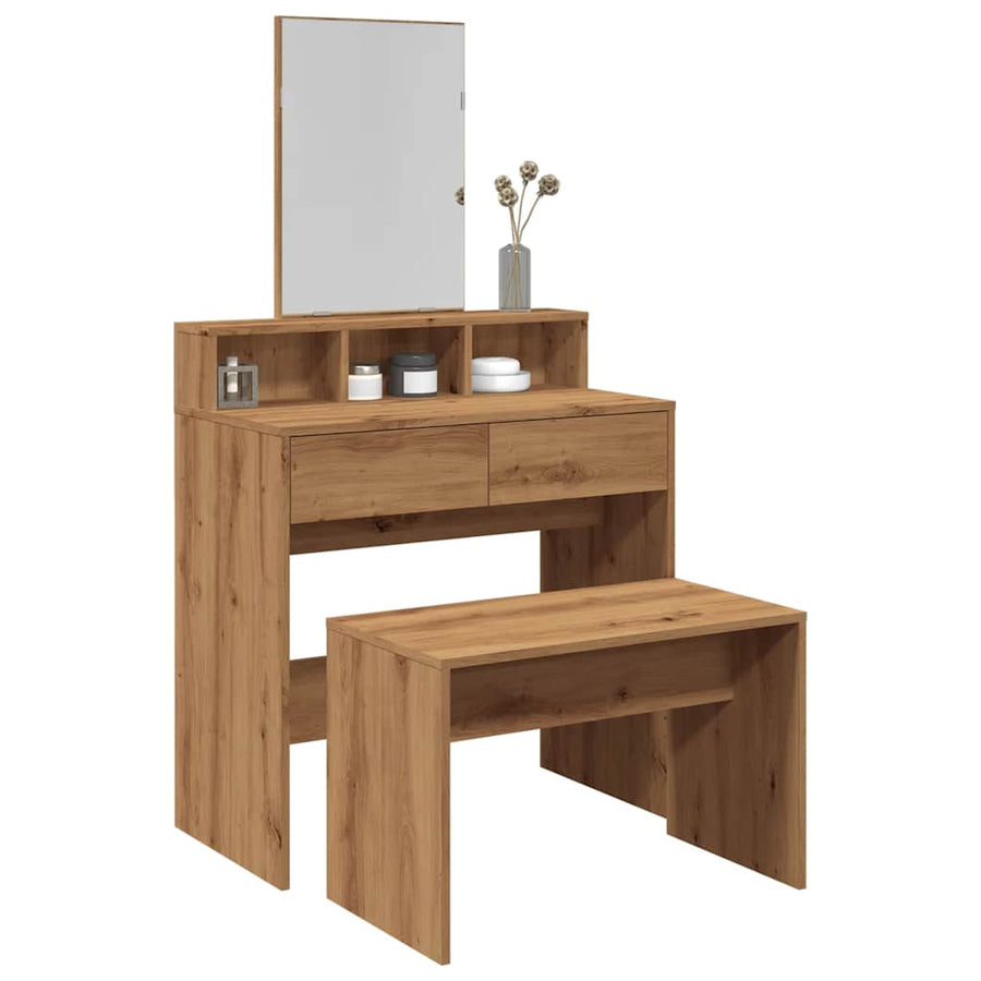 Taburet De Toaletă 70X35X45 Cm Lemn Prelucrat