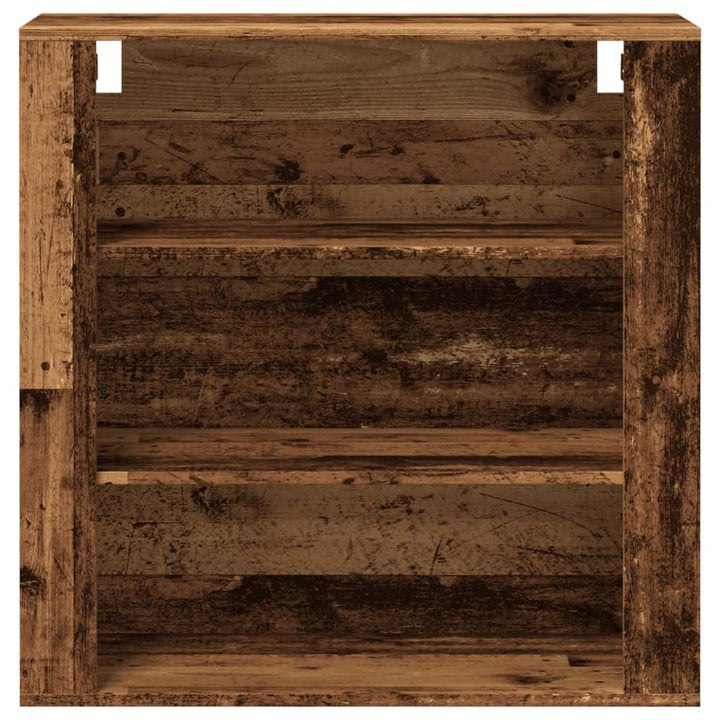 Dulap De Perete, Lemn Vechi, 80X33X80 Cm, Lemn Prelucrat