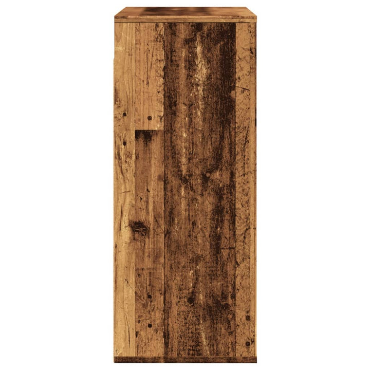 Dulap De Perete, Lemn Vechi, 80X33X80 Cm, Lemn Prelucrat