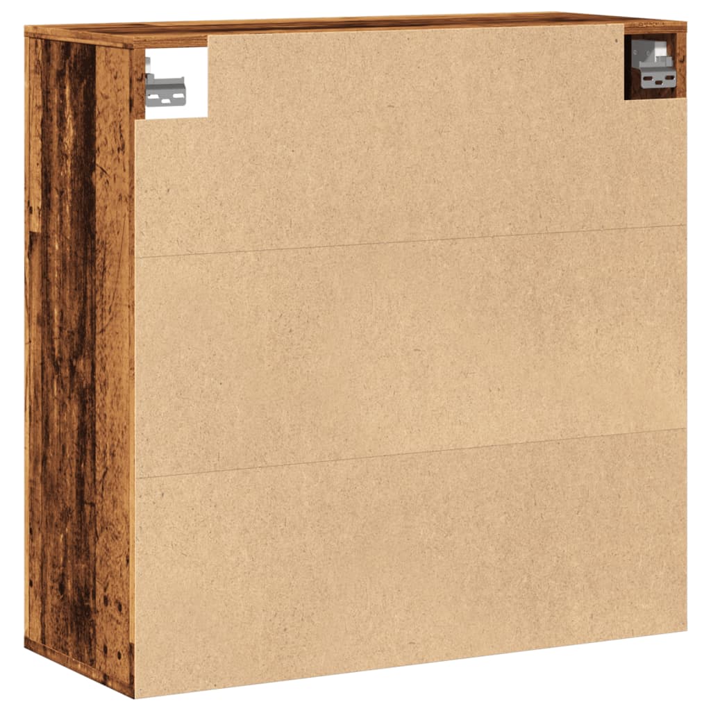 Dulap De Perete, Lemn Vechi, 80X33X80 Cm, Lemn Prelucrat