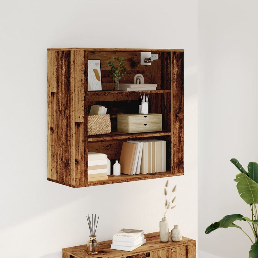 Dulap De Perete, Lemn Vechi, 80X33X80 Cm, Lemn Prelucrat