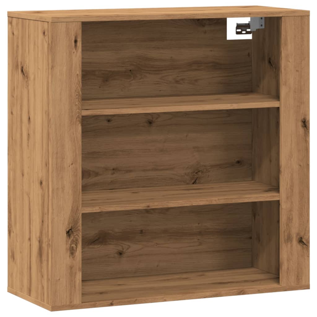 Dulap De Perete, Stejar Artizanal,80X33X80 Cm, Lemn Prelucrat