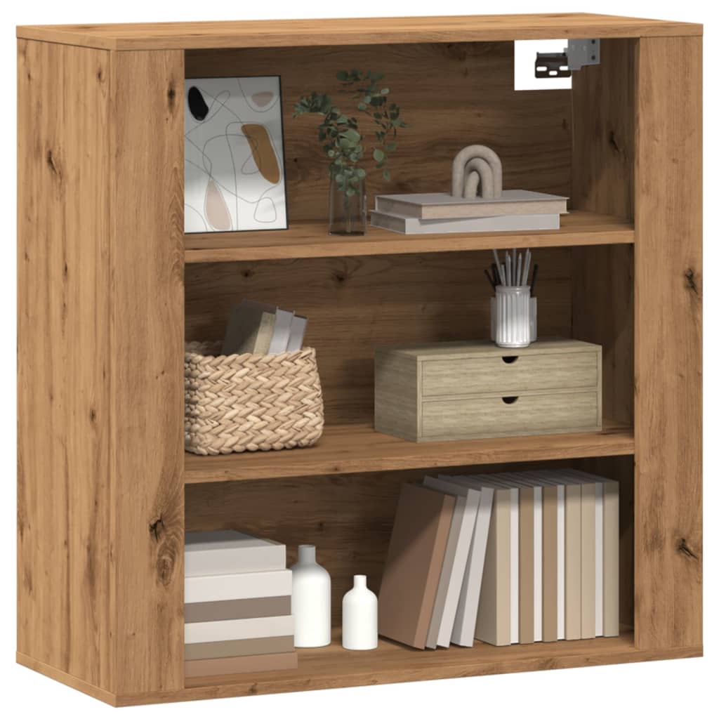 Dulap De Perete, Stejar Artizanal,80X33X80 Cm, Lemn Prelucrat