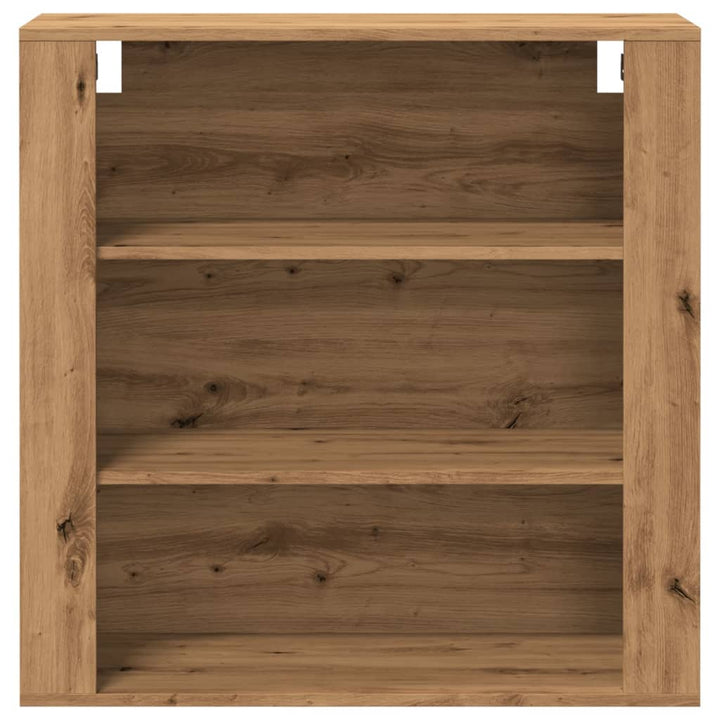 Dulap De Perete, Stejar Artizanal,80X33X80 Cm, Lemn Prelucrat