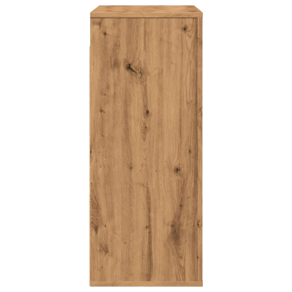 Dulap De Perete, Stejar Artizanal,80X33X80 Cm, Lemn Prelucrat