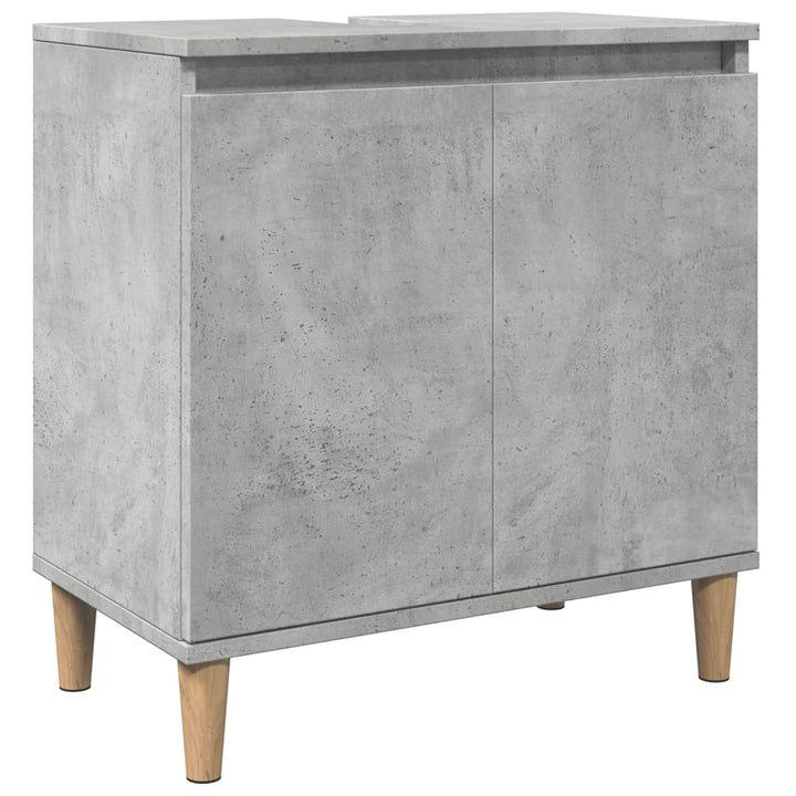 Dulap De Chiuvetă, Gri Beton, 58X33X60 Cm, Lemn Prelucrat