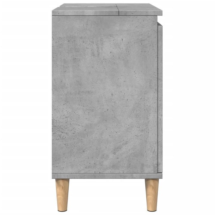 Dulap De Chiuvetă, Gri Beton, 58X33X60 Cm, Lemn Prelucrat
