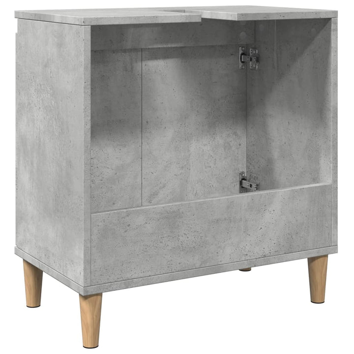 Dulap De Chiuvetă, Gri Beton, 58X33X60 Cm, Lemn Prelucrat
