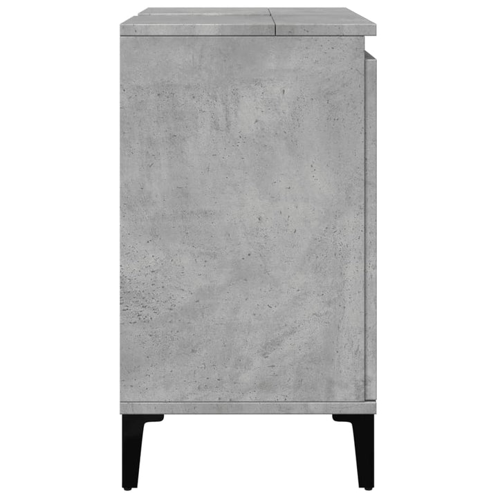 Dulap De Chiuvetă, Gri Beton, 58X33X60 Cm, Lemn Prelucrat