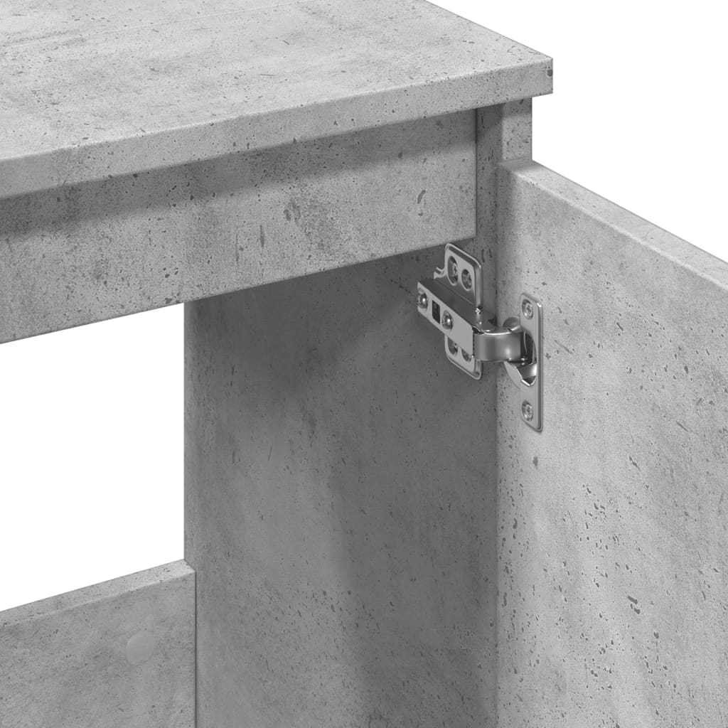 Dulap De Chiuvetă, Gri Beton, 58X33X60 Cm, Lemn Prelucrat
