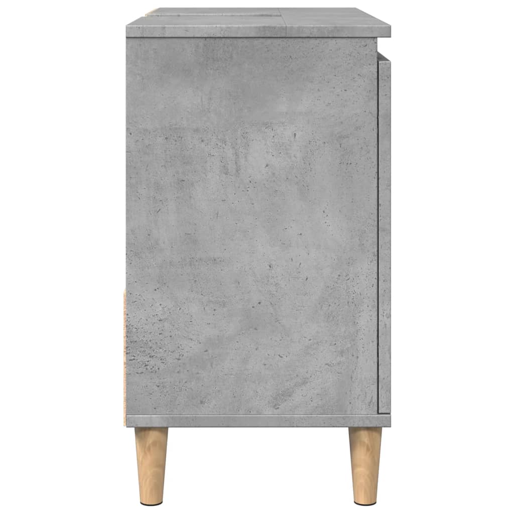 Dulap De Chiuvetă, Gri Beton, 65X33X60 Cm, Lemn Prelucrat