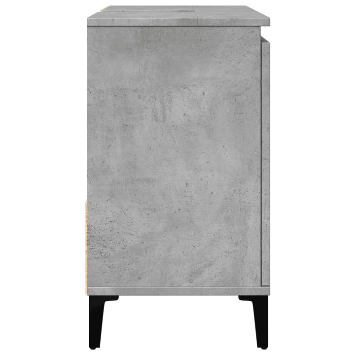 Dulap De Chiuvetă, Gri Beton, 65X33X60 Cm, Lemn Prelucrat