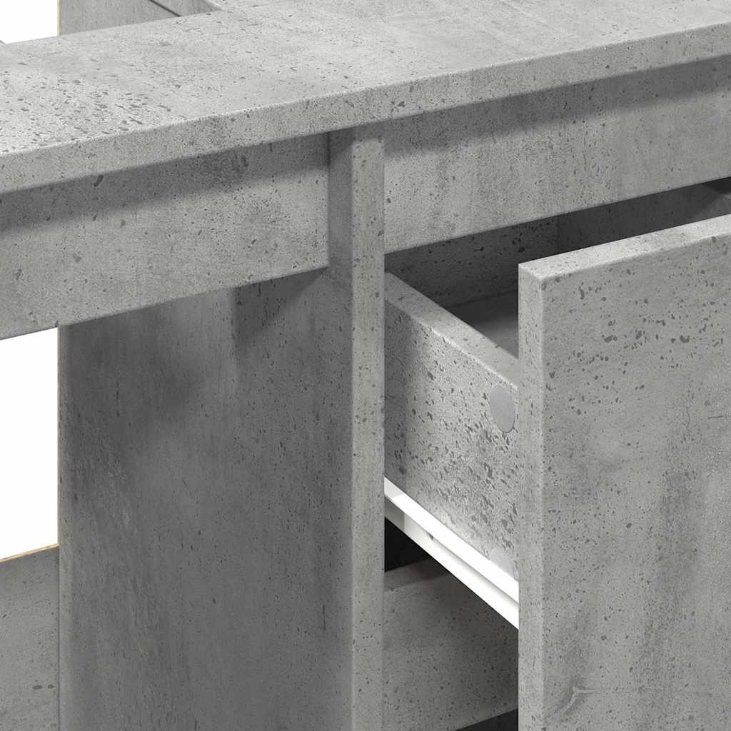Dulap De Chiuvetă, Gri Beton, 65X33X60 Cm, Lemn Prelucrat