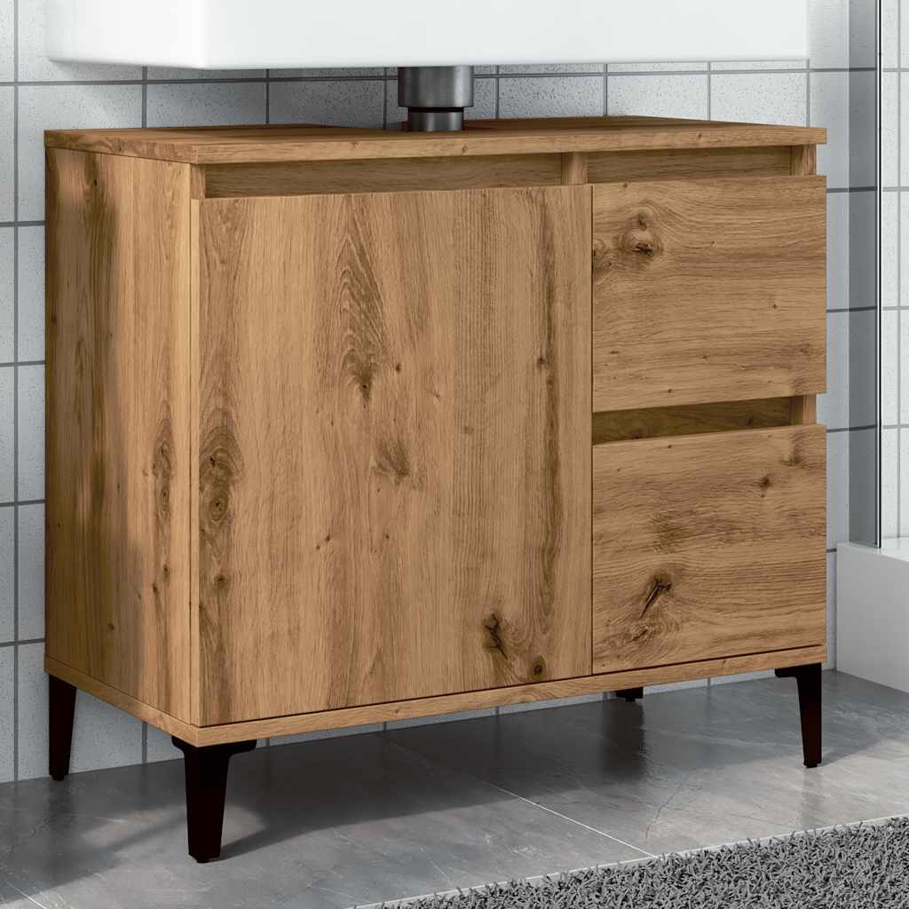 Dulap De Baie, Alb Extralucios, 65X33X60 Cm, Lemn Prelucrat