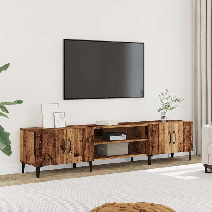Comodă Tv, Stejar Fumuriu, 180X31,5X40 Cm, Lemn Prelucrat