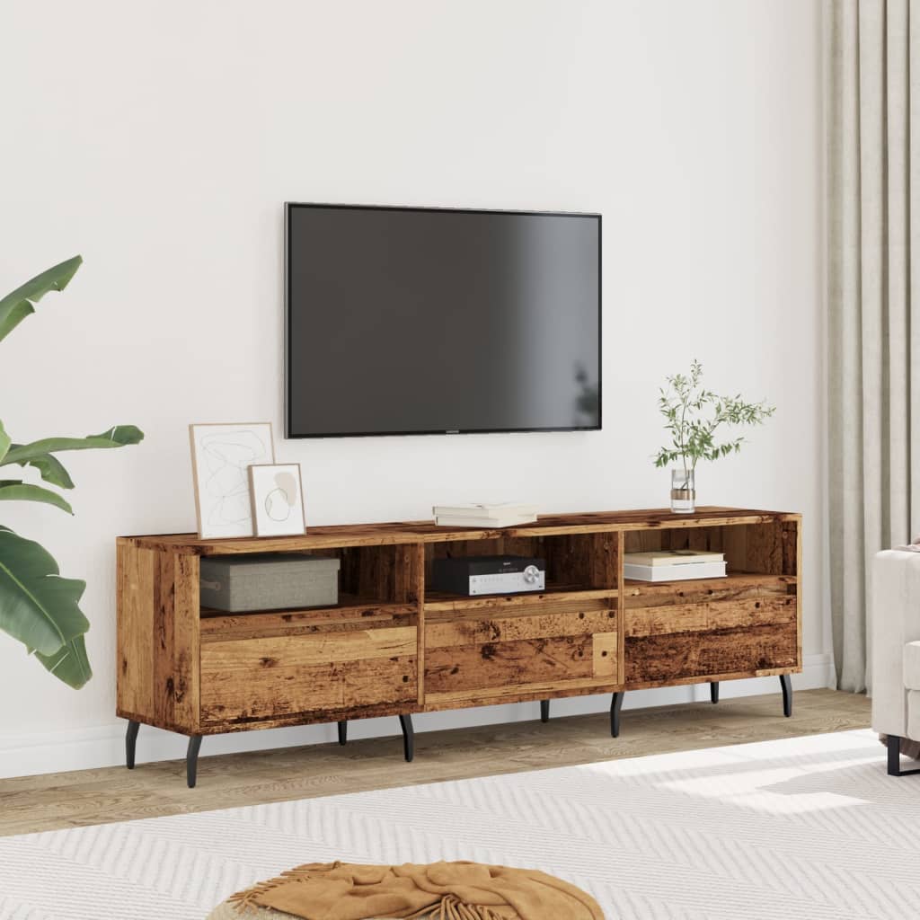 Comodă Tv, Gri Sonoma, 150X30X44,5 Cm, Lemn Prelucrat