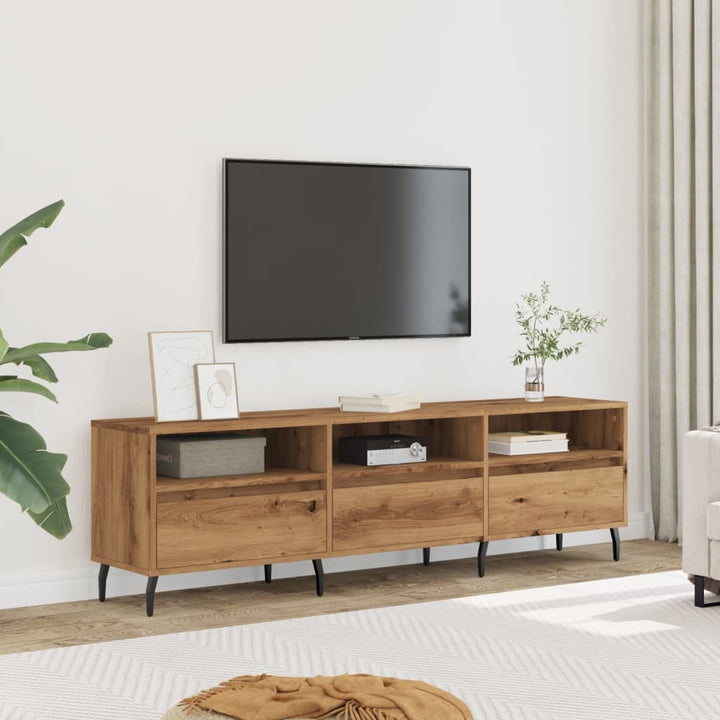 Comodă Tv, Gri Sonoma, 150X30X44,5 Cm, Lemn Prelucrat