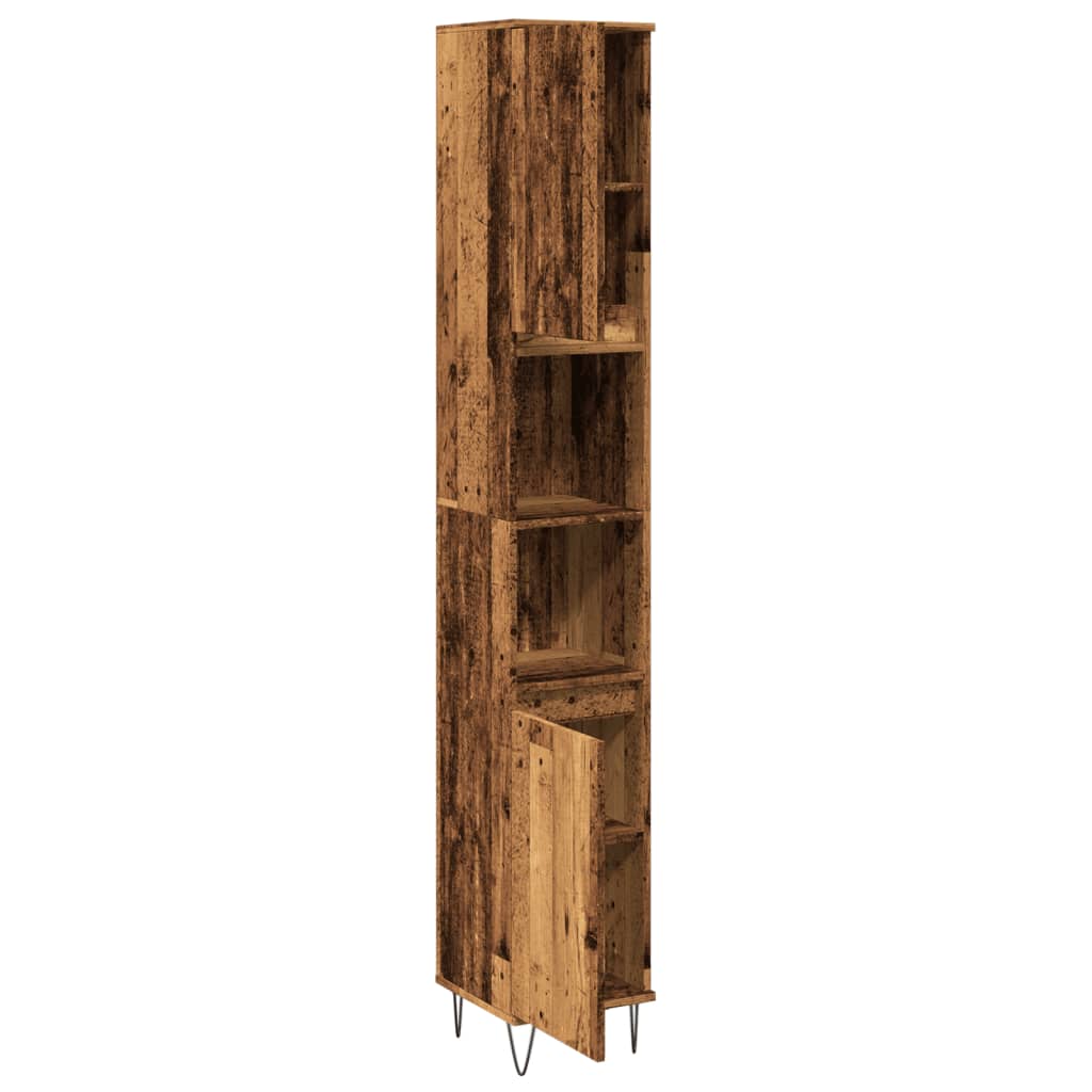 Dulap De Baie, , 30X30X190 Cm, Lemn Prelucrat